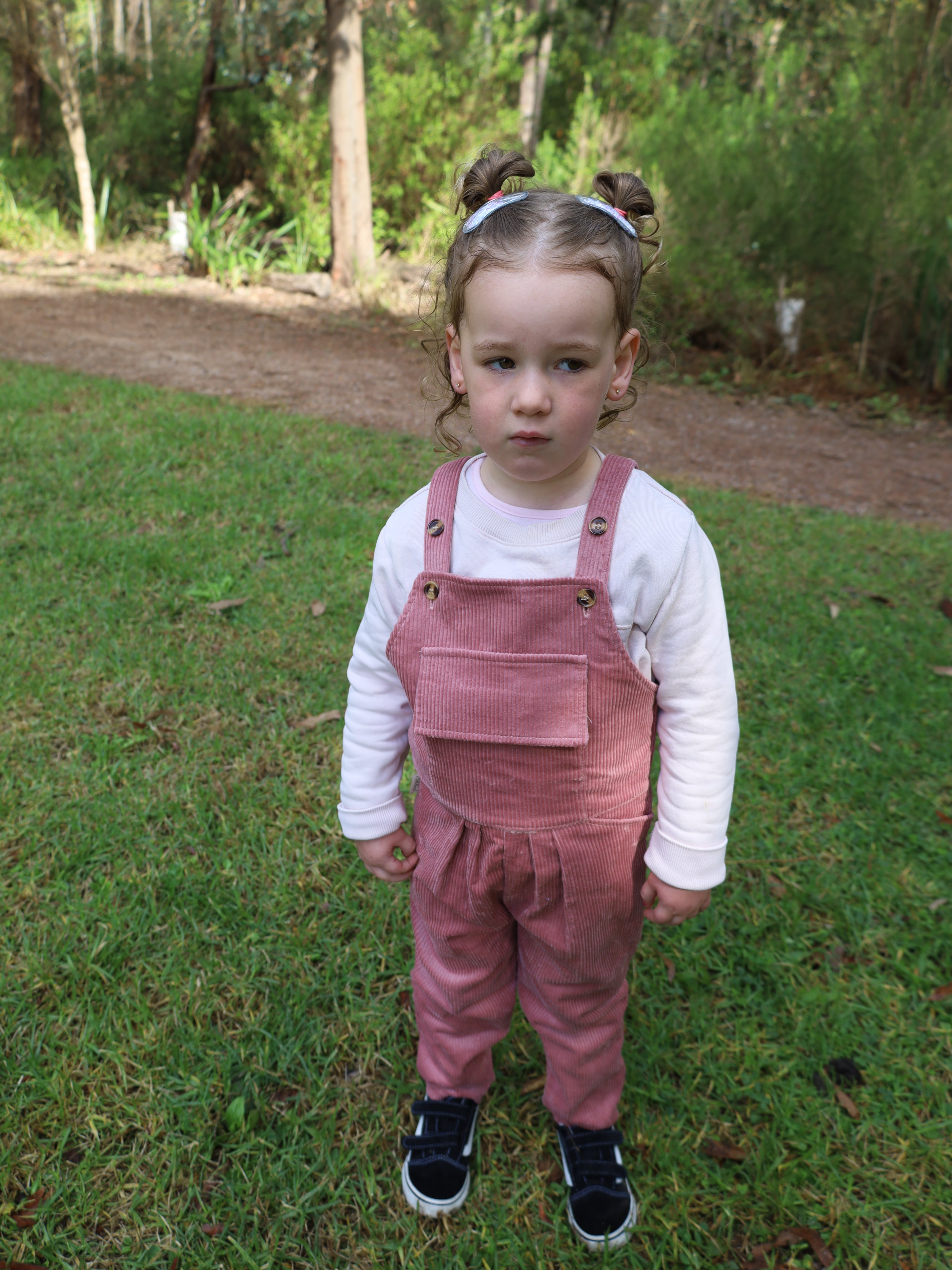 Pink Corduroy Overalls