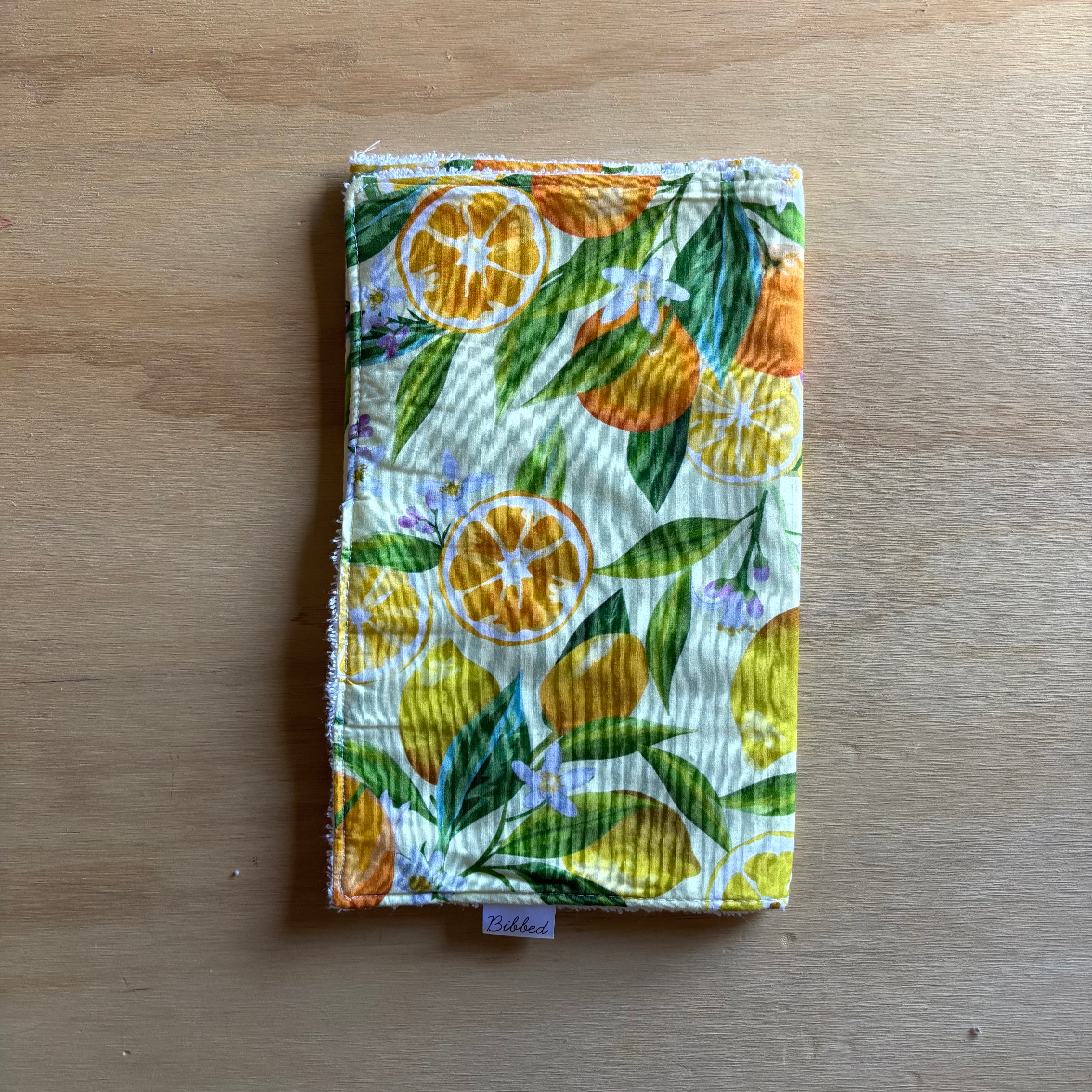 Citrus Burp Cloth