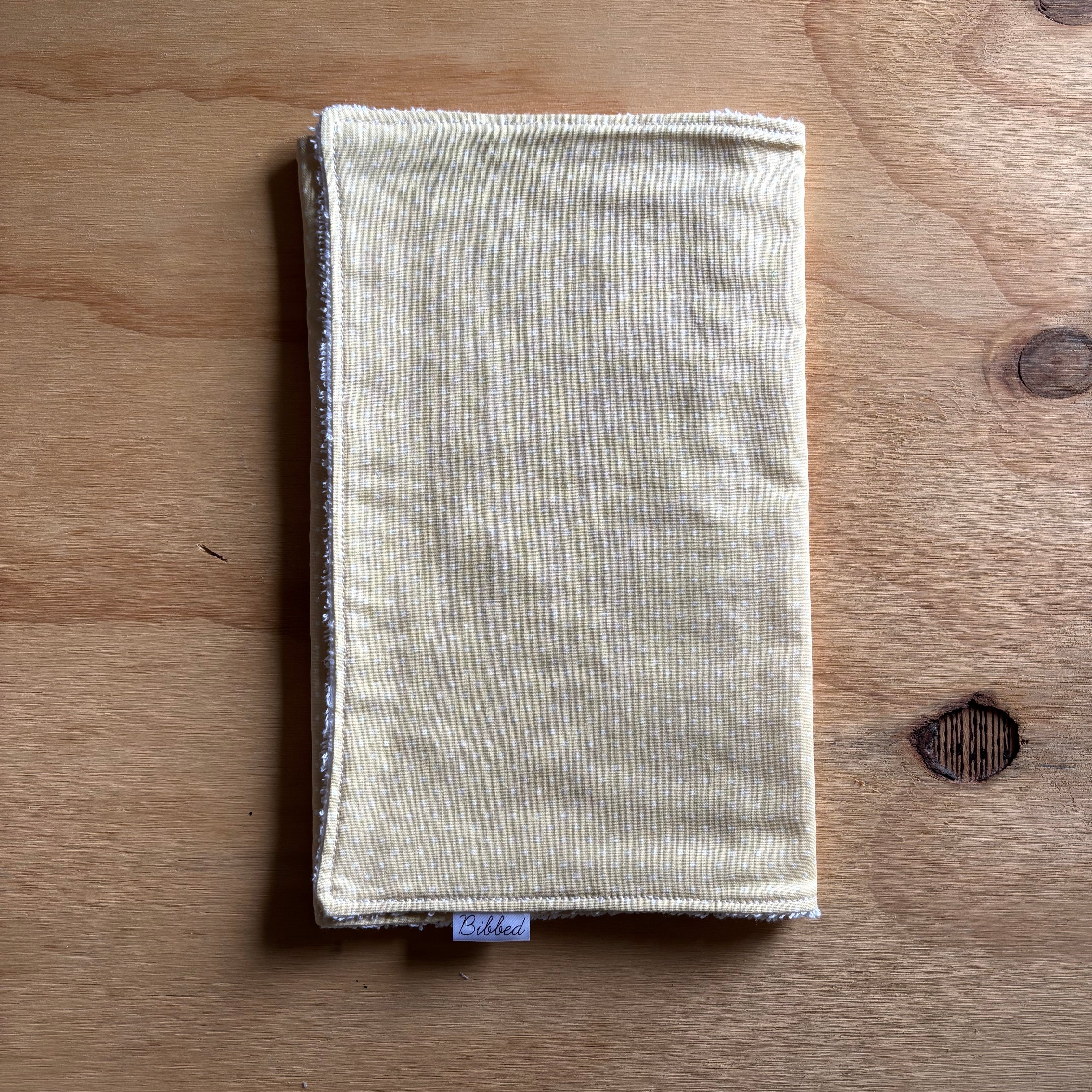 Peach Dots Burp Cloth