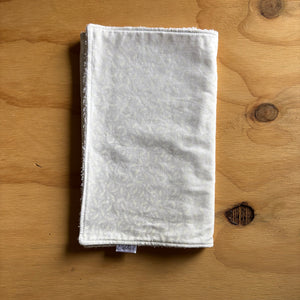 White Leaves Burp Cloth